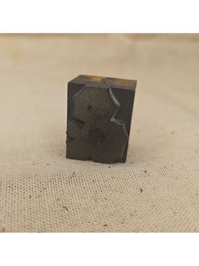 Antique Wooden Letterpress Block &